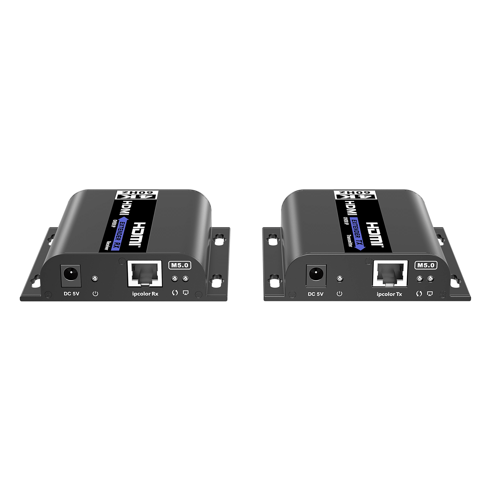 Extensor HDMI sobre IP / 4K@60Hz / Alcance 120 m (393.7 ft) / HDMI 2.0 / HDCP 2.2 / 18 Gbps / Matriz 256x256 — EPCOM TITANIUM · SKU TT-483