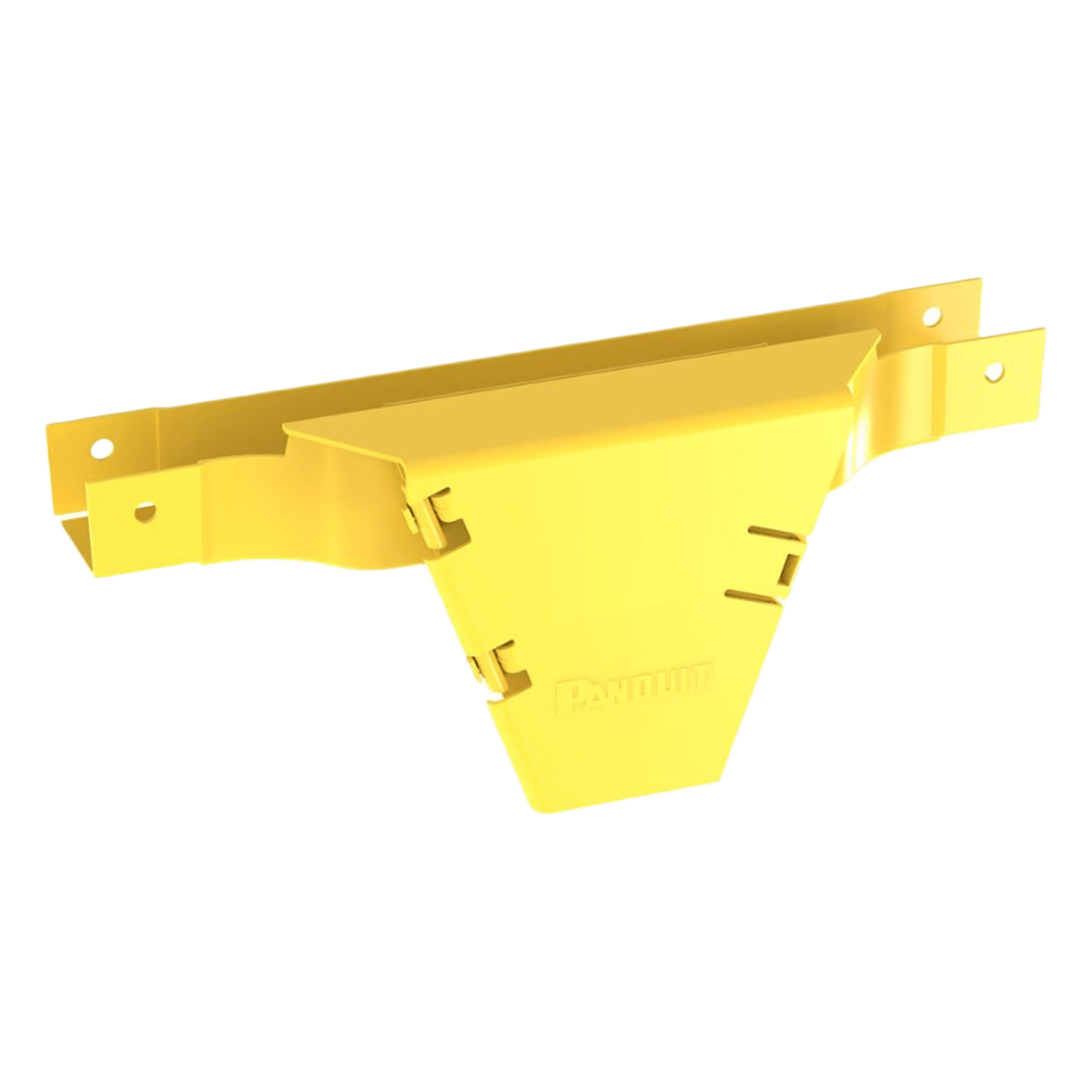 Accesorio en T / Conexión Horizontal a Bajada Vertical 90° / Canaleta 2x2 / Radio de Curvatura 50.8 mm (2 in) / Color Amarillo — PANDUIT · SKU FVTHD2X2LYL