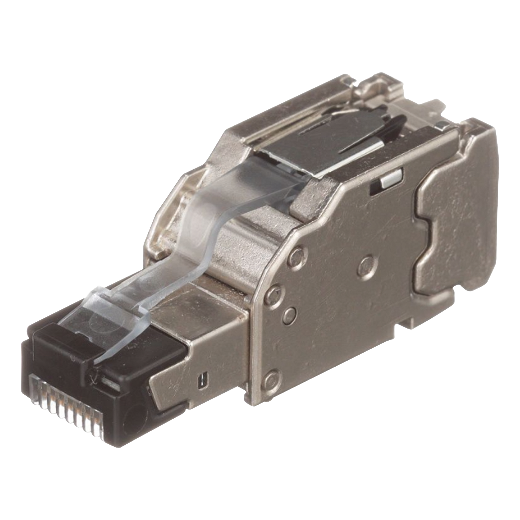 Plug RJ45 Blindado / Terminación en Campo / Cat5e/Cat6/Cat6A / 22-26 AWG / -40 a 85°C / Color Plata — PANDUIT · SKU FPS6X88MTG