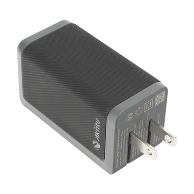 Cargador GaN III / 65 W / 3 Puertos / PD 3.0 y QC 4.0 / Enchufe Plegable / 6 Protecciones — EZVIZ · SKU AK-PAG65PN-65W