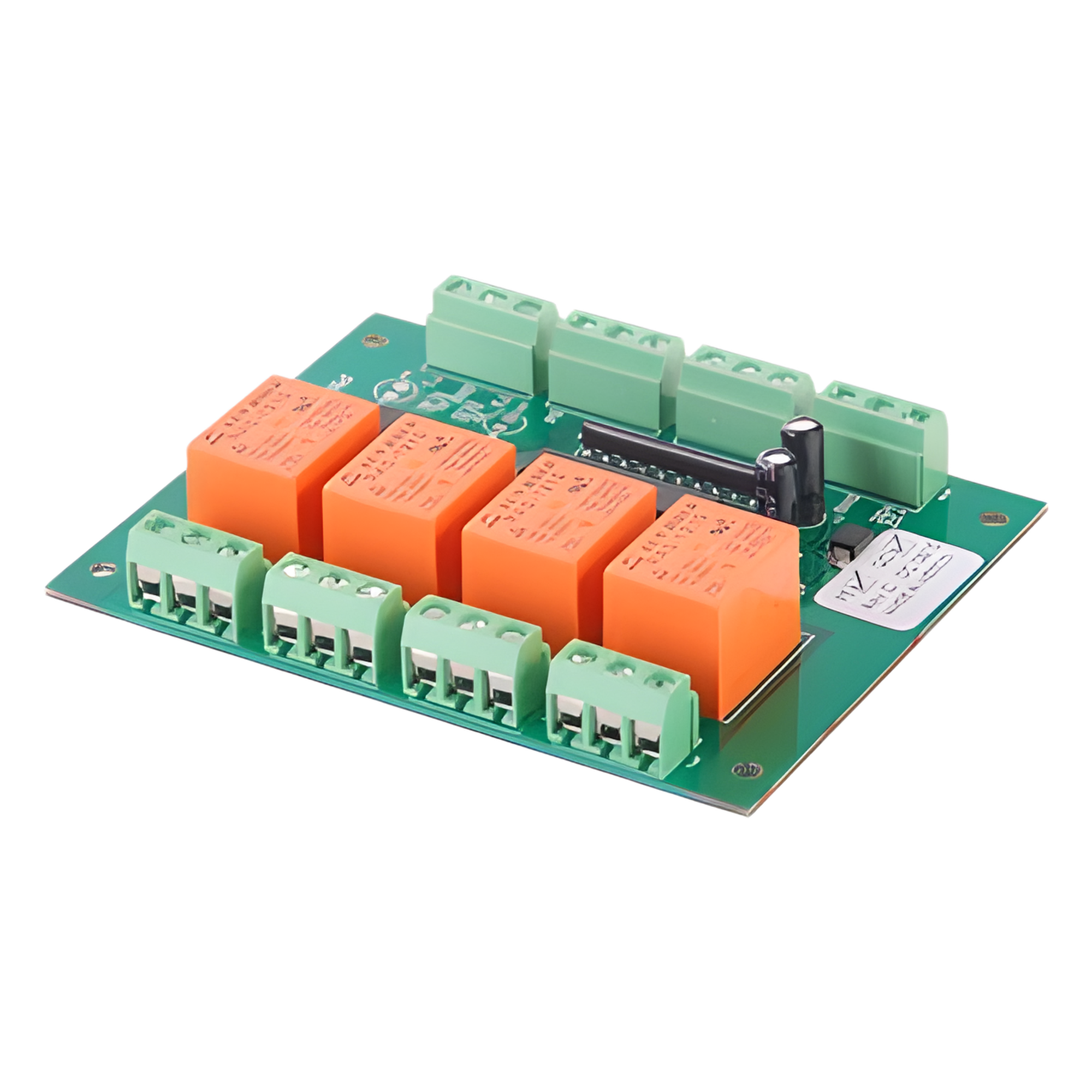 Tarjeta control de esclusas / 2 puertas / 4 relevadores 1A @ 115VAC / 2 triggers 5V / 73x94x20 mm / 12VDC — ELECTRONIC DESIGN · SKU CES4