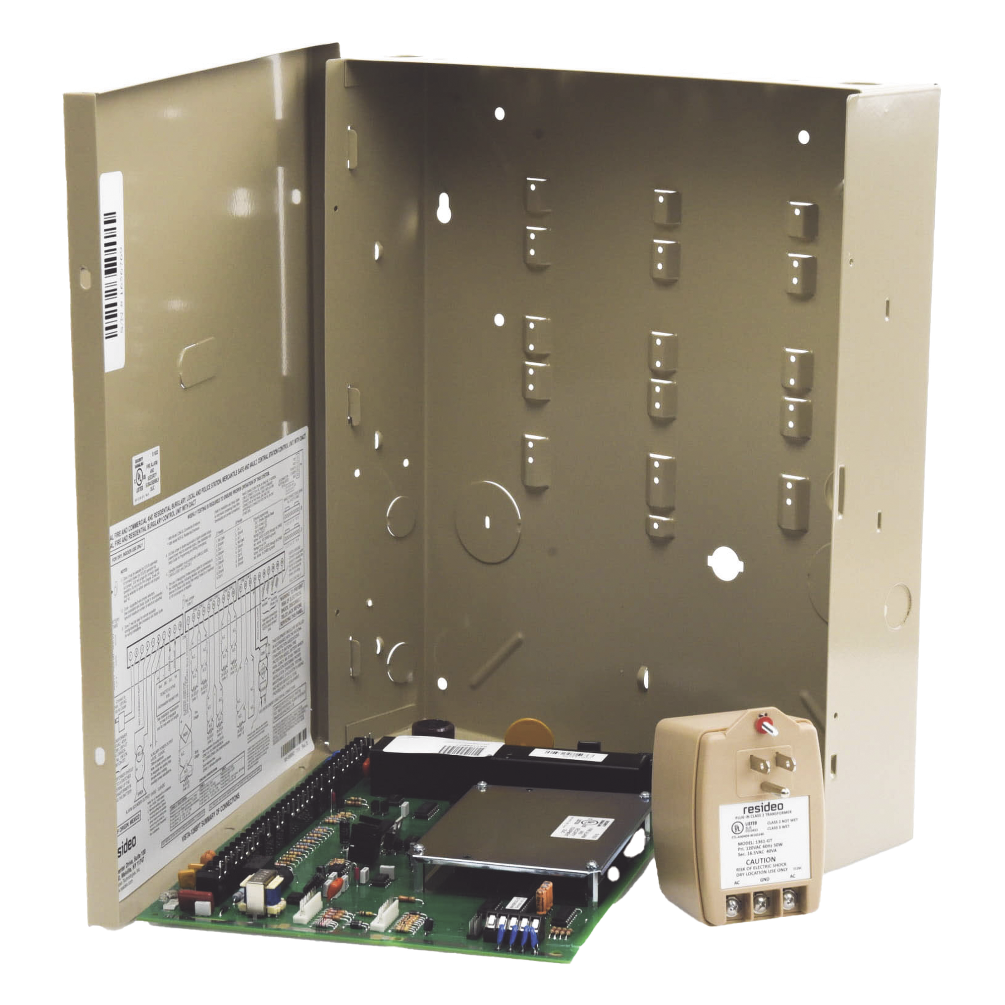 Panel de Alarma de Intrusión Comercial / 128 Zonas / 8 Particiones / V-Plex e Inalámbrico / Control de Acceso Integrado — HONEYWELL HOME RESIDEO · SKU VISTA-128-BP-T