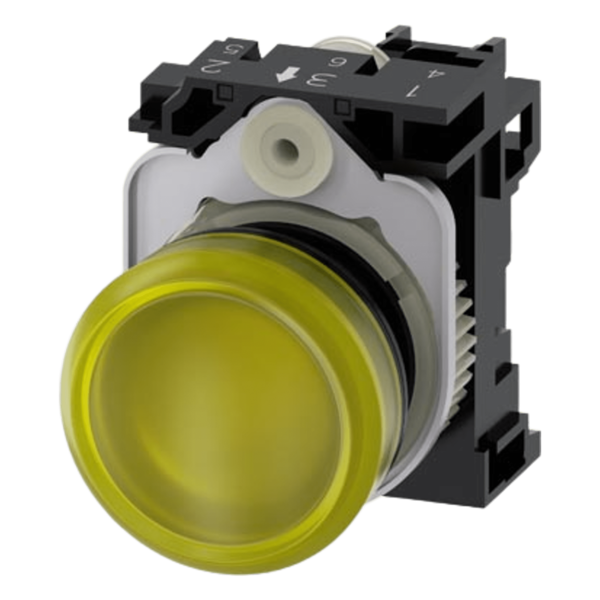 Lámpara de Señalización LED / 22 mm / 24V AC/DC / IP69K / NEMA 1-13 / Amarillo / Panel Frontal — SIEMENS · SKU 3SU11026AA301AA0