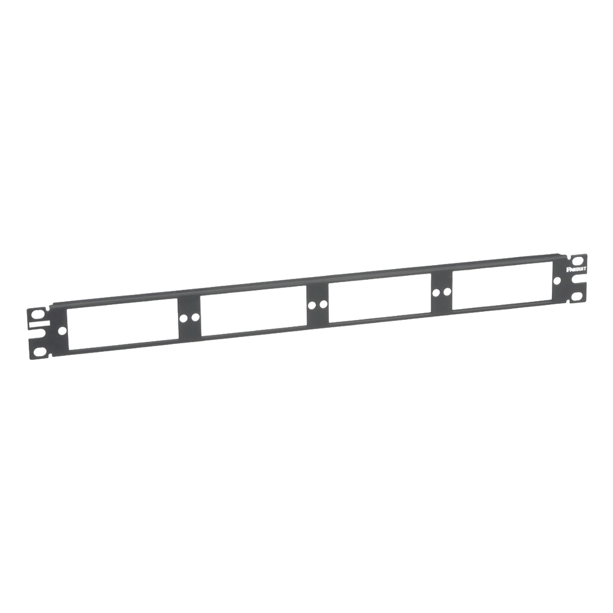 Patch Panel de Fibra Óptica / 1UR / 19 pulgadas / 4 Placas Acopladoras / 1.58 x 0.14 x 0.04 pies
