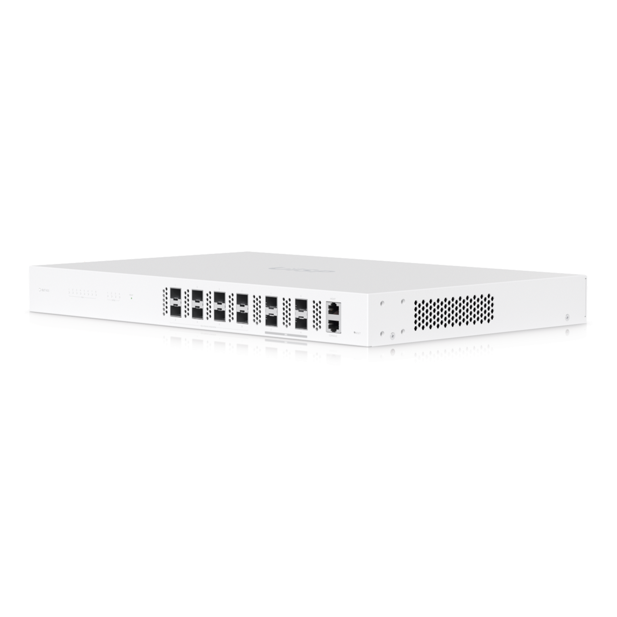OLT de Fibra / 8 Puertos XGS/XG/GPON / 10 Gbps Full-Duplex / 4 Uplinks SFP28 25G / 2,048 Suscriptores / Rack 1U — UBIQUITI · SKU UISP-FIBER-OLT-XGS