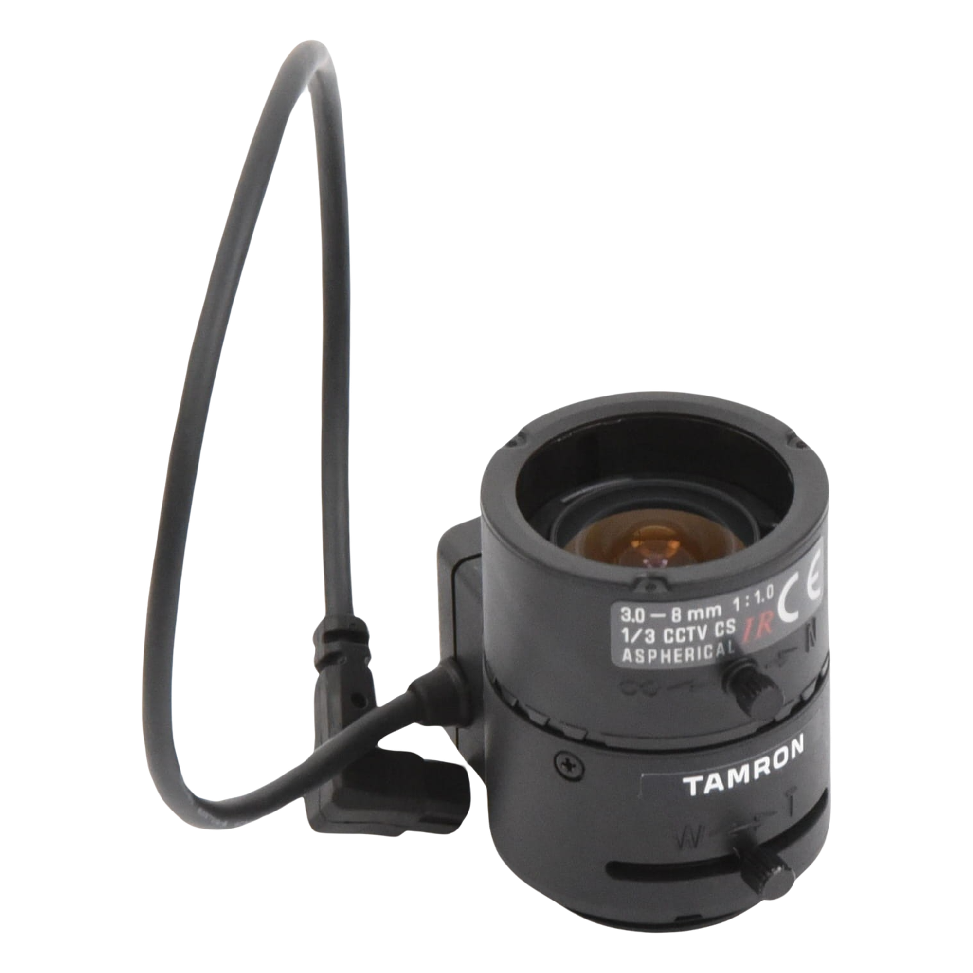 Lente Varifocal / 3-8 mm / Iris Automático DC / Día/Noche / Formato 1/3" / Ángulo Horizontal 27° a 90.8°