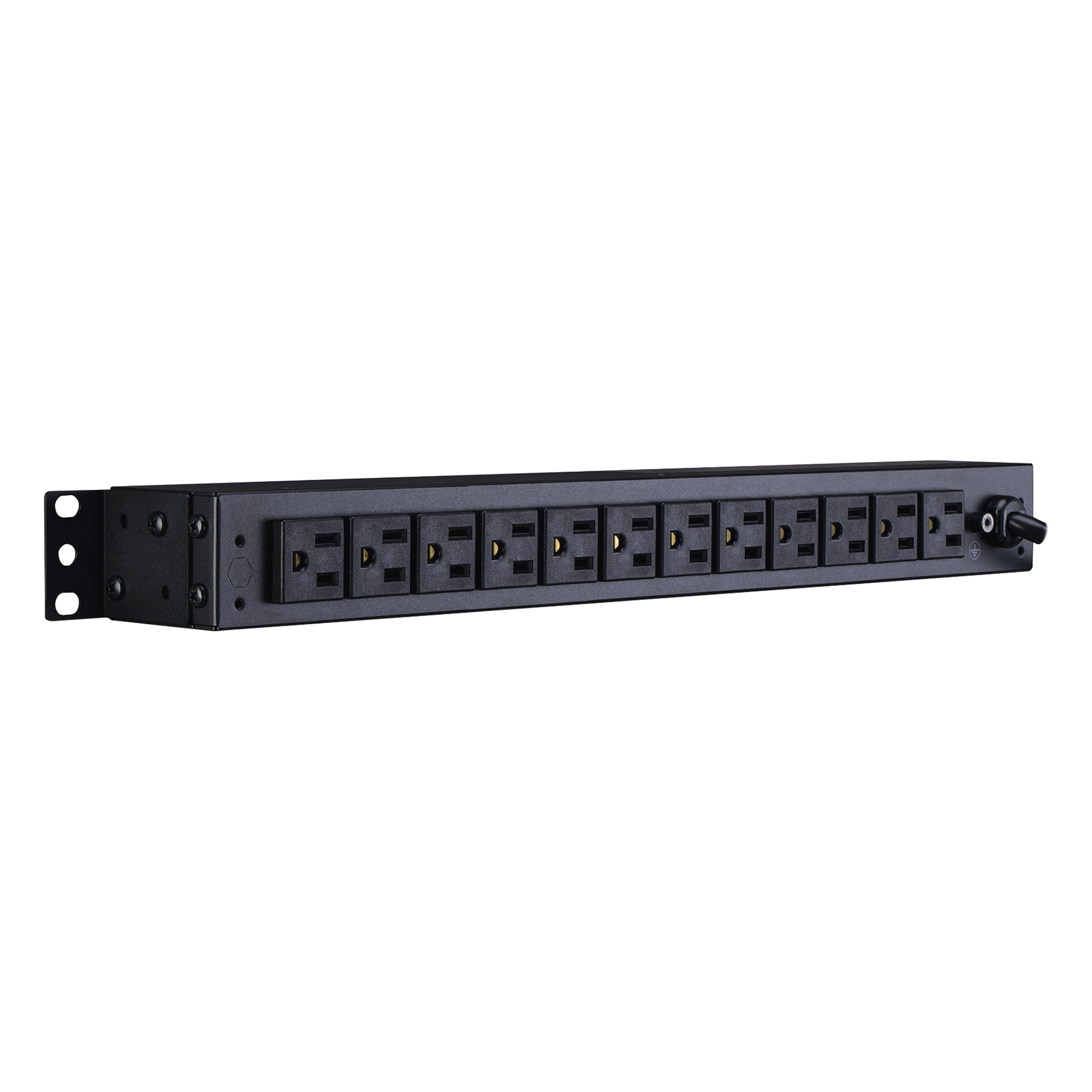 PDU Básico Para Distribución de Energía, Con 12 Tomas NEMA 5-15R Traseras, 1UR, 15 Amp, 120 Vca