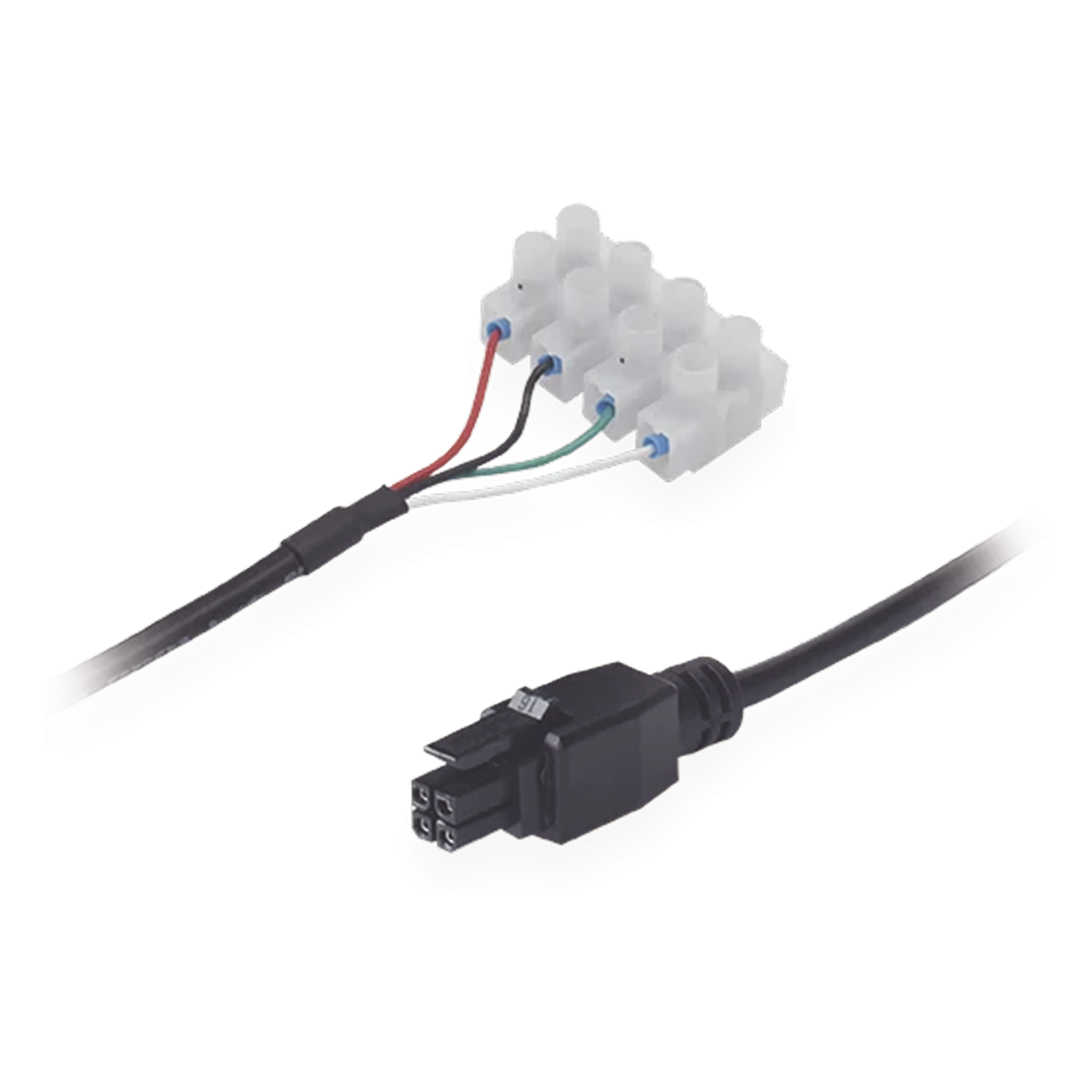 Cable de Potencia / Terminal de Tornillo 4 Vías / Conector 4-Pin 3 mm / 26 AWG / 2000 mm (6.56 ft) / Codificación por Color — TELTONIKA · SKU PR2FK20M