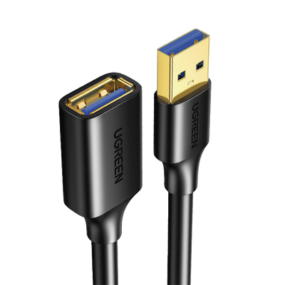 Cable Extensor USB 3.0 / 5 Gbps / 3 m (9.8 ft) / Macho a Hembra / Blindaje Múltiple / Conectores Dorados — UGREEN · SKU 30127