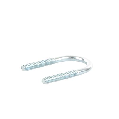 Abrazadera tipo U de 1/2", con acabado Electro Zinc, no incluye tuercas y arandelas 
