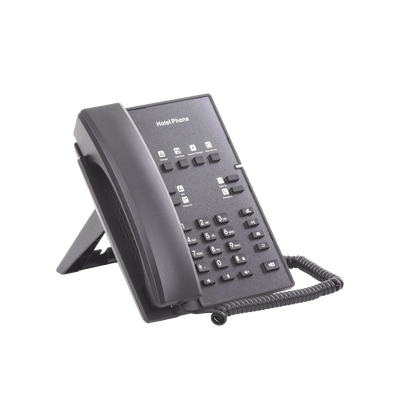 Teléfono IP para Hotelería, profesional con 8 teclas programables para servicio rápido, plantilla personalizable con PoE 
