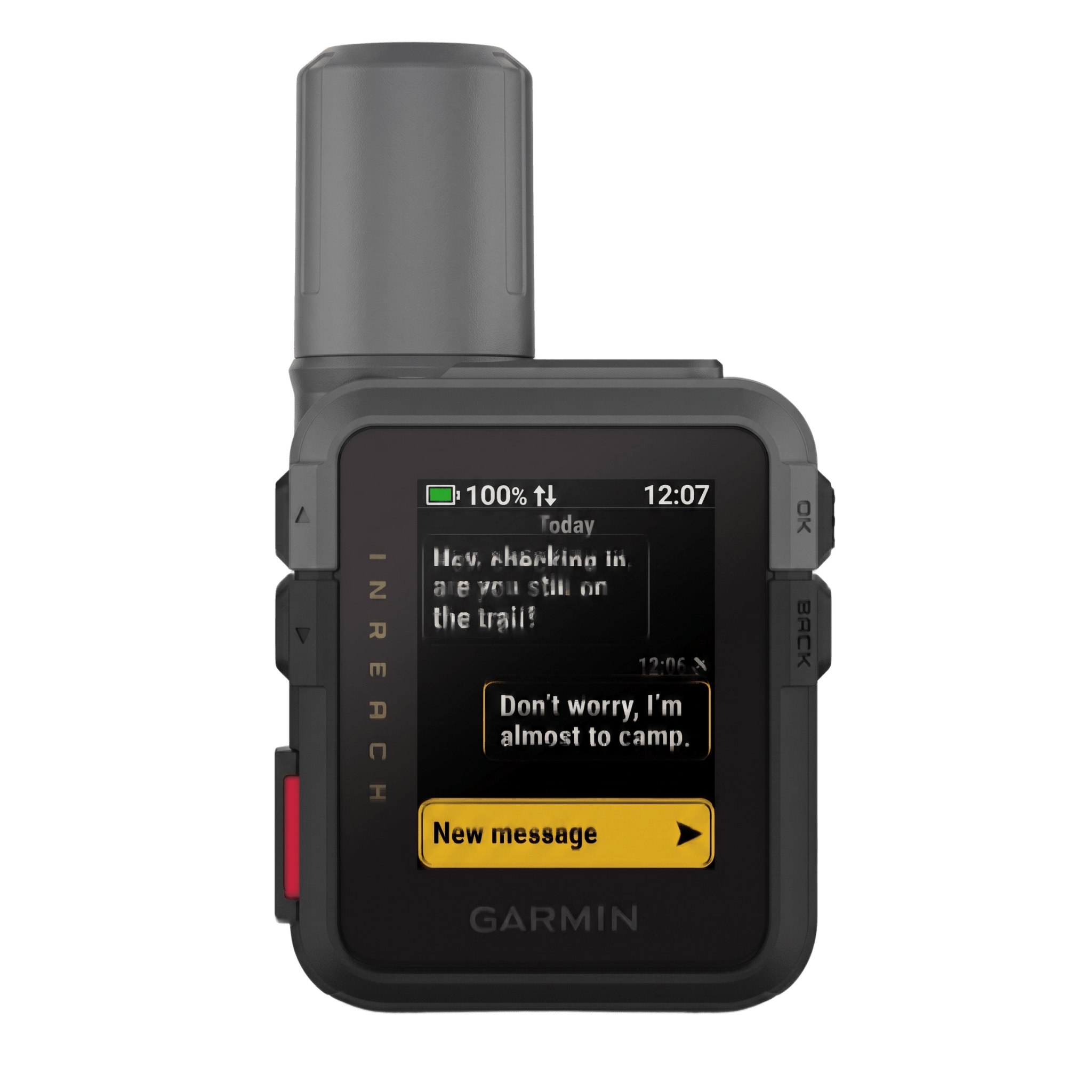 Dispositivo de Comunicación Satelital / SOS Interactivo / Pantalla Táctil MIP 1.9 in / GPS Multibanda / Autonomía 14 Días / IP67 / MIL-STD-810 — GARMIN · SKU 10-03387-00