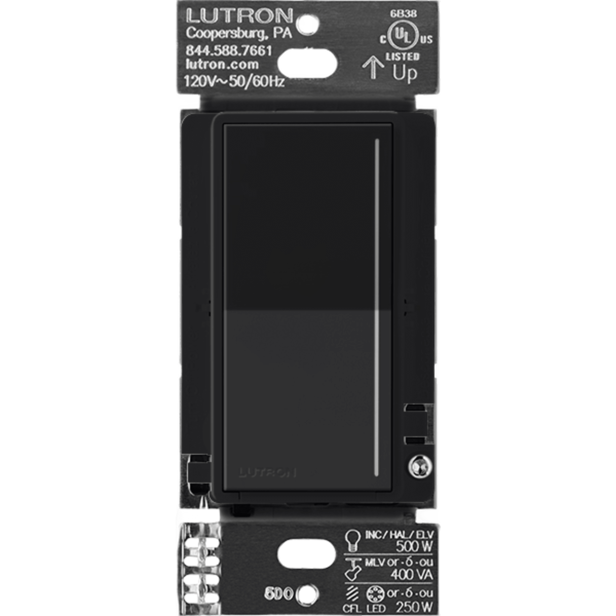 Atenuador Auxiliar / Control 3 Vías o Escalera / 120 V / 8.3 A / Hasta 4 Auxiliares / 45 m (150 ft) de Alcance — LUTRON RADIORA 3 · SKU RRSTRDMN