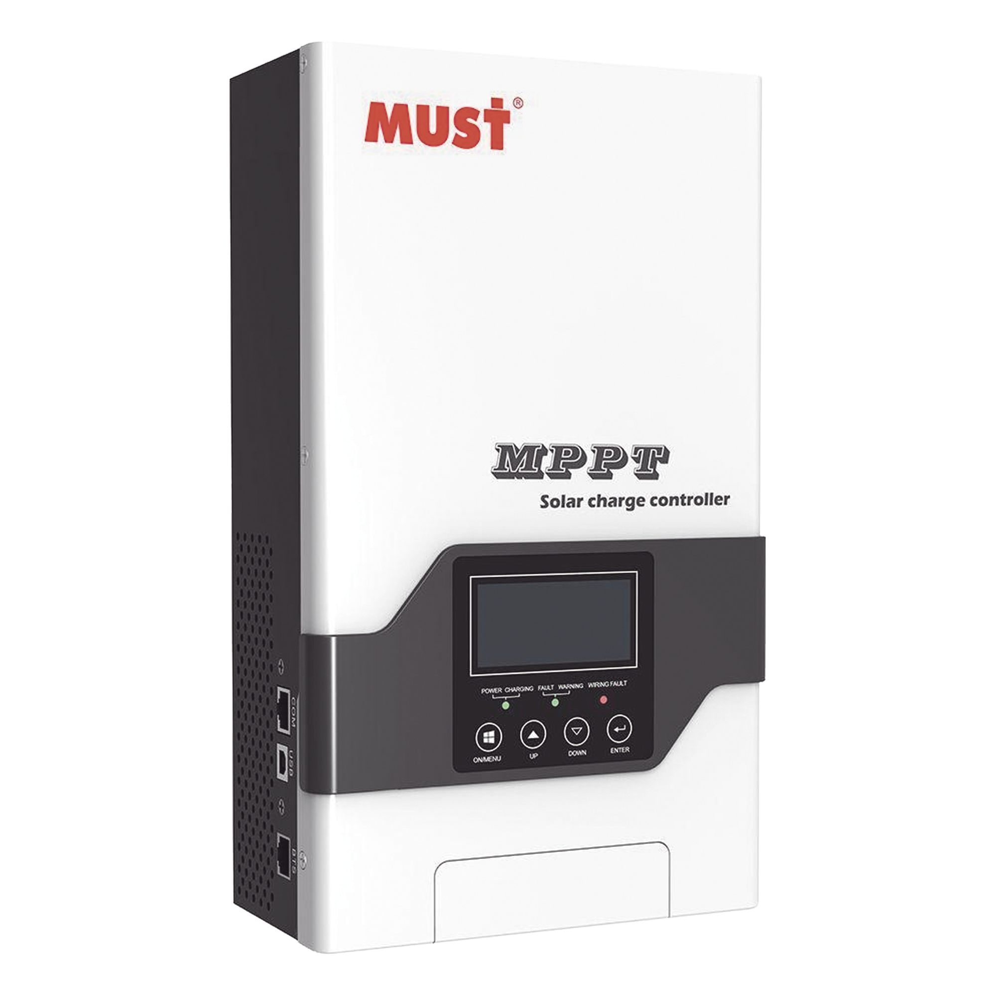 Controlador Solar MPPT / 80A / 12/24/36/48V / Entrada 245V / Potencia 5000W / IP20 / Altitud 3000 m (9842.5 ft) — MUST · SKU PC188025F