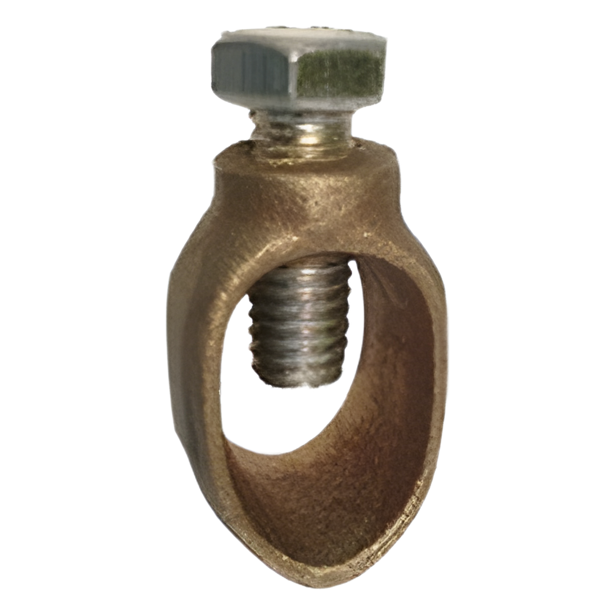 Conector de Tierra Física / Varilla hasta 3/4" / Cable 1/0 AWG / Bronce / Baja Resistencia Eléctrica / Jaula de Faraday — TOTAL GROUND · SKU TG-SC