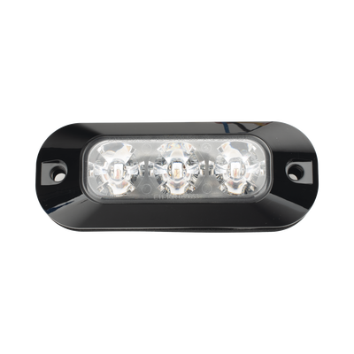 Luz Perimetral LED / 3 LEDs / 21 Patrones de Destello / 12-24 VCC / SAE J595 Clase I / Uso Interior y Exterior — ECCO · SKU ED3703R