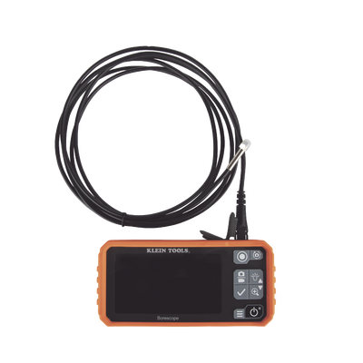 Cámara Boroscopio de Inspección 5.5mm 720p USB-C,  LCD 4.3" Color, Cuello de Cisne Nylon de 10' (3m) con Imán, Espejo, 6 LED´s. Batería Io-Li Recargable. Ideal en Electricidad, HVAC, Plomería y Aviación