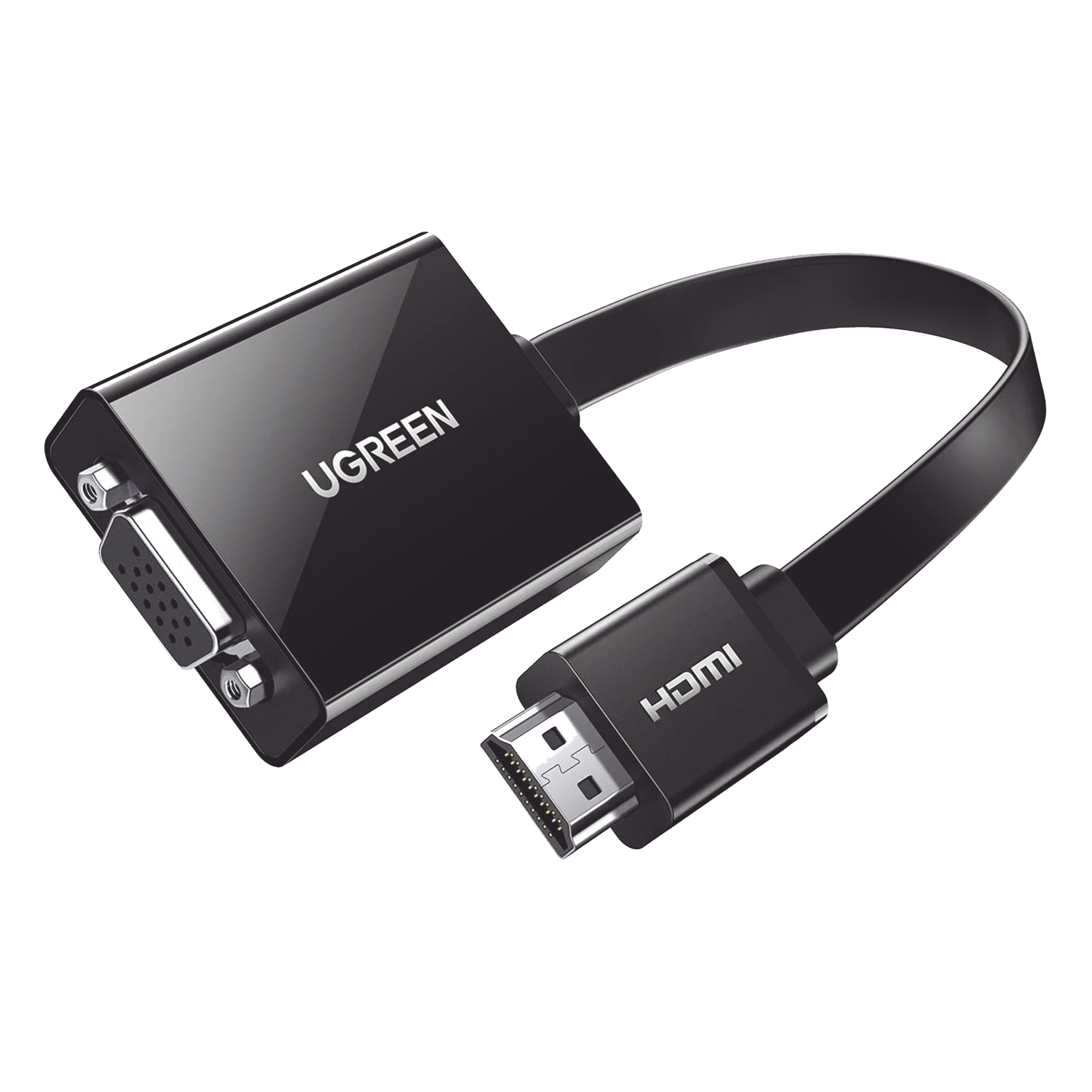 Adaptador HDMI a VGA / 1080P@60Hz / Audio 3.5mm / Alimentación Micro USB / Cable 0.82 ft / Plug & Play — UGREEN · SKU 40248
