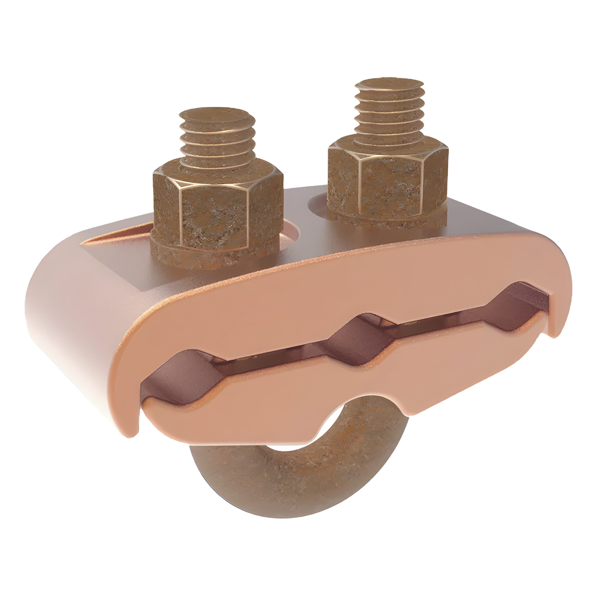 Conector Mecánico / 3 Cables Cobre 2/0 AWG - 250 KCMIL / Varilla 5/8" - 3/4" / Torque 480 lbf·in / UL467