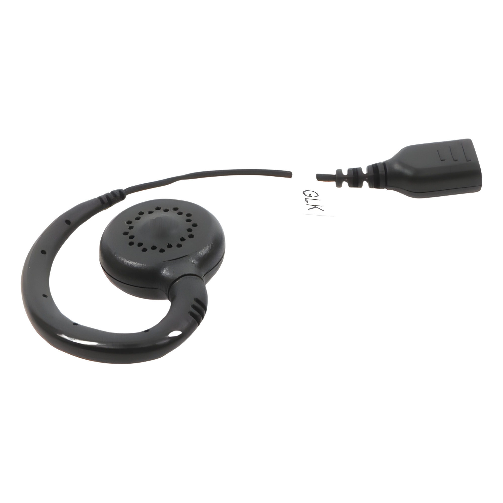 Auricular de Gancho / Altavoz Giratorio 360° / Cable de Fibra Trenzada / Conector SNAP / Compatible con Micrófono de Solapa Serie SNAP