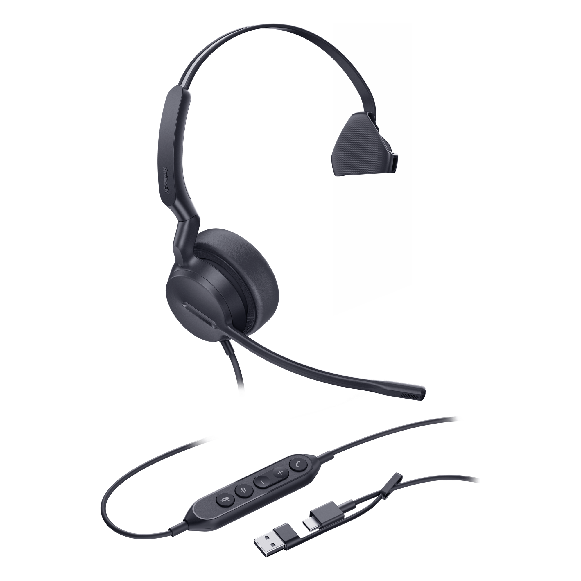 Auricular USB Profesional / Mono / Cancelación de Ruido IA / Altavoz 35 mm / Certificado Microsoft Teams / USB-C/A — YEALINK · SKU UH42-MONO-TEAMS-USB-C/A