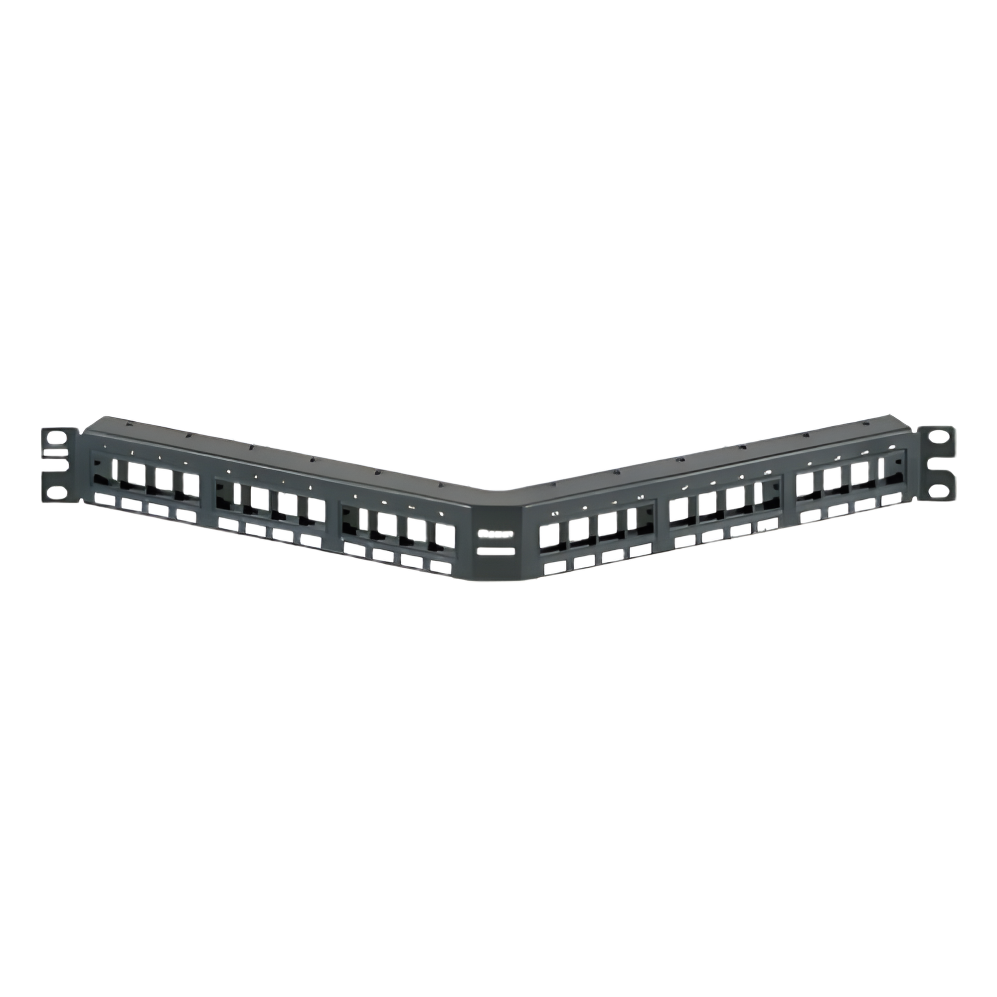 Panel de Parcheo Modular Keystone / 24 Puertos / Angulado / 1UR / 19" (482.6 mm) — PANDUIT · SKU NKPPA24FMY
