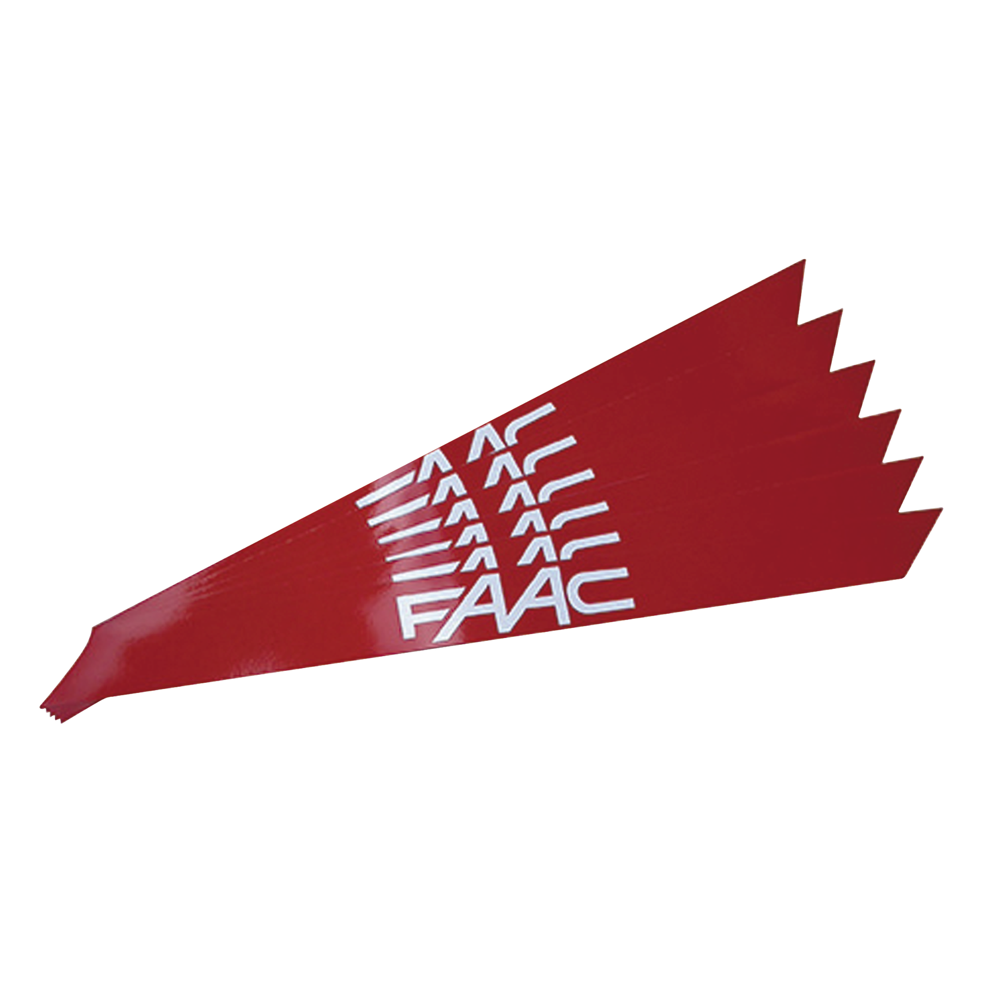 Banda Reflectante / PVC Reflectante Rojo / 150 mm Ancho / 3 mm Espesor / Alta Reflectividad / Compatible B680H — FAAC · SKU 490117