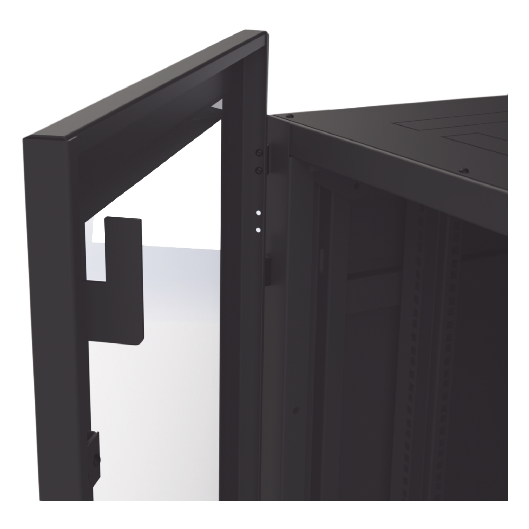 Gabinete Rack de Piso / 19" Estándar / 42UR / 600 mm x 1000 mm / Acero / Puerta con Cristal Templado