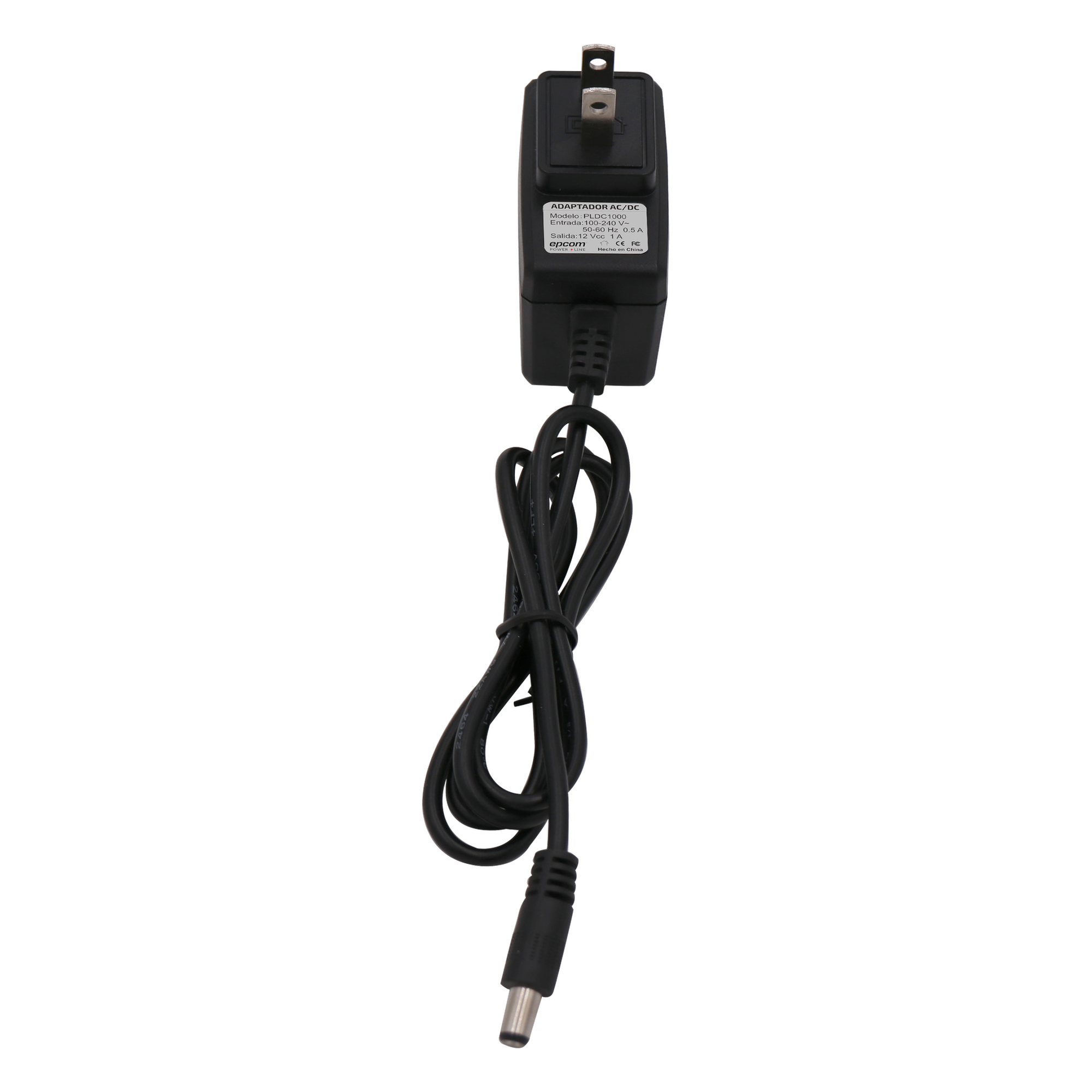 Fuente de poder de 12 Vcc @ 1 Amp Regulado / Uso en Interior / Múltiples Usos / Con cable de 95 cm 