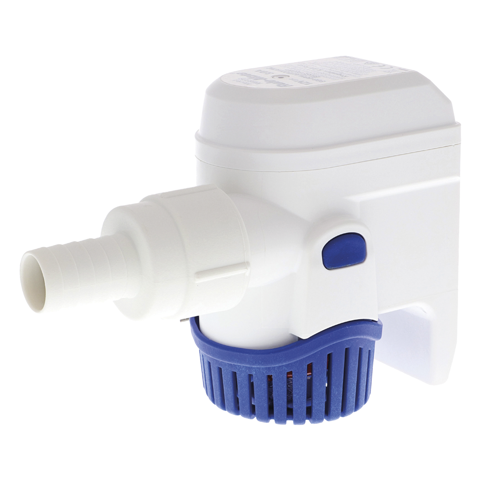 Bomba Sumergible de Achique / 800 GPH / 24 V DC / Altura de Descarga 3 m (9.8 ft) / Automatizada con Sensor Integral / Manguera 19 mm (3/4') — RULE · SKU RM-800B-24