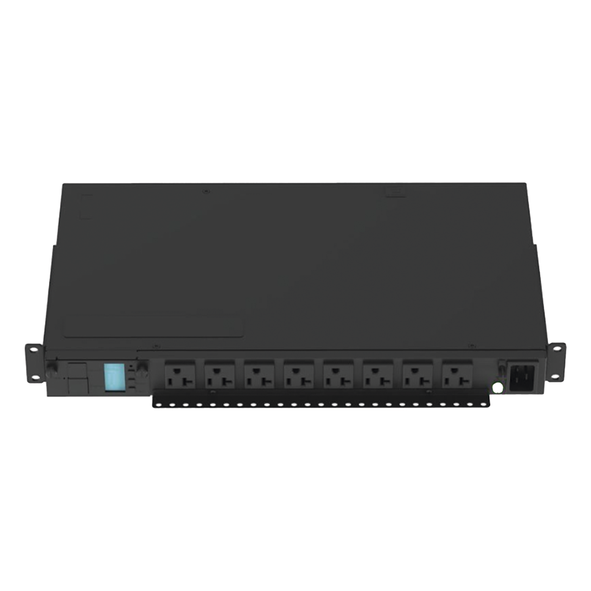 PDU Monitoreable Horizontal / 8 Salidas NEMA 5-20R / Entrada NEMA 5-15P / 120 Vca / 15 A / 1U / Rack 19 in — PANDUIT · SKU P08D09M