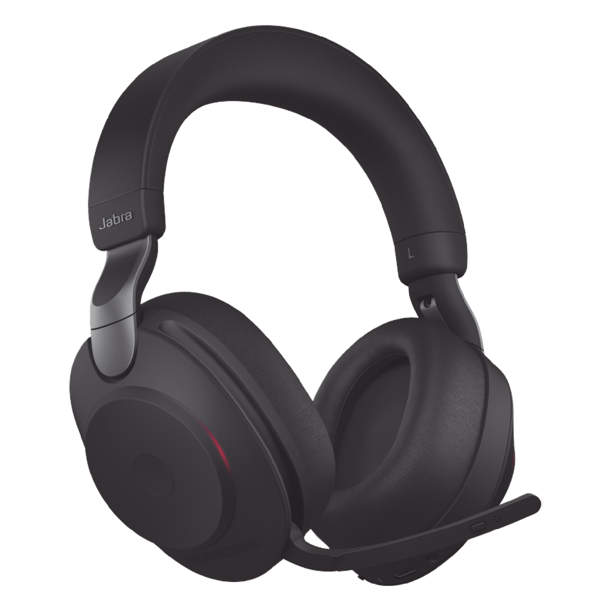 Auricular Estéreo Profesional / Cancelación de Ruido Activa Híbrida / 10 Micrófonos / Bluetooth 5.0 / Alcance 30 m (98.4 ft) / Batería 37 h / USB-A — JABRA · SKU EVOLVE2-85-UC-BK-A