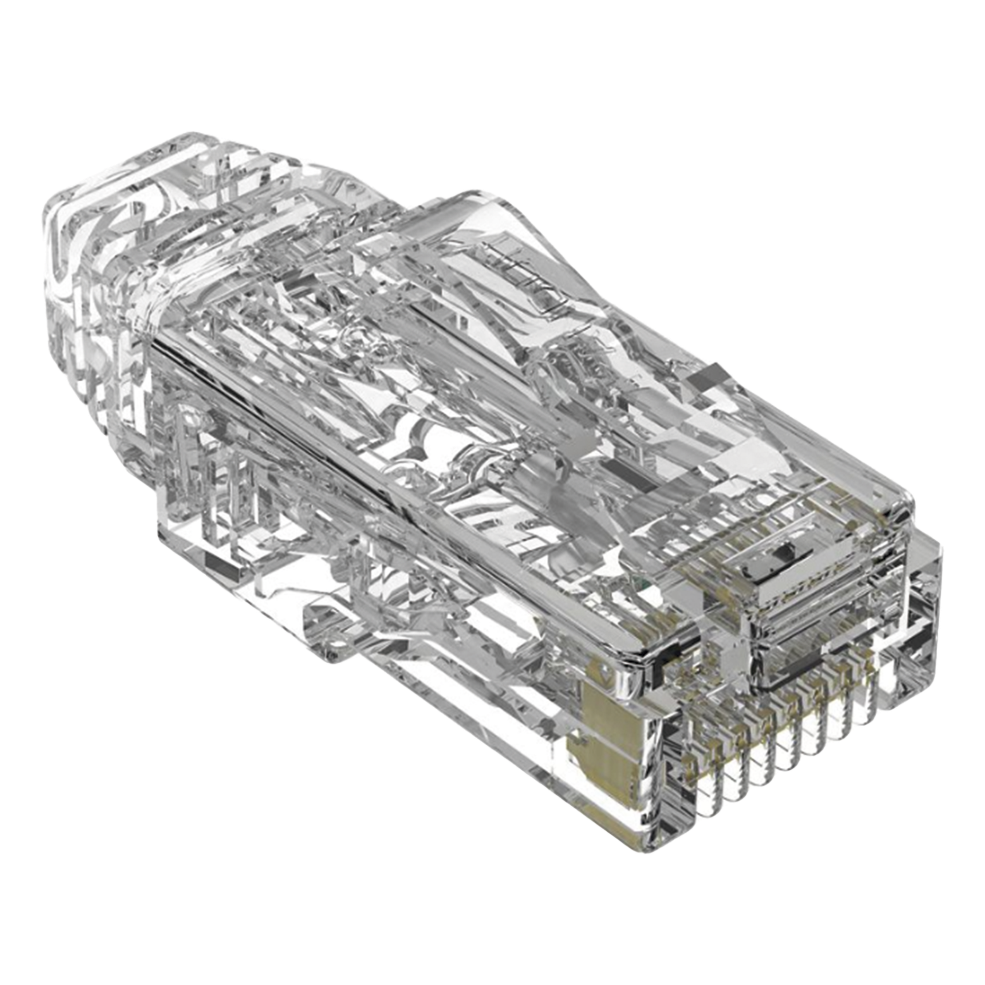 Plug RJ45 / Cat6A / 28 AWG / 50µ Oro / 2500 Ciclos / 3.5-4.8 mm / UL94 V0 / Paquete 100 pzas — PANDUIT · SKU SP628-C