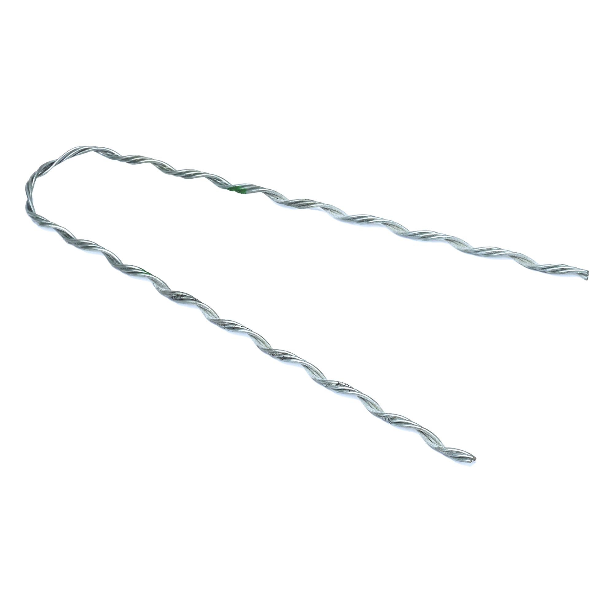 Remate Preformado Retenida / Acero Galvanizado / Cable Figura 8 con Mensajero 3.1 mm / Tensión 1746 kg / Longitud 304.8 mm (12') / Pierna Dispareja