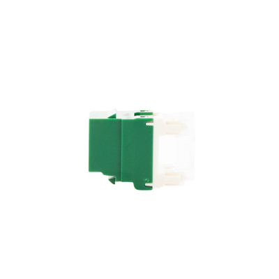 Conector Jack Estilo 110 (de Impacto), Tipo Keystone, Categoría 6, de 8 Posiciones y 8 Cables, Color Verde