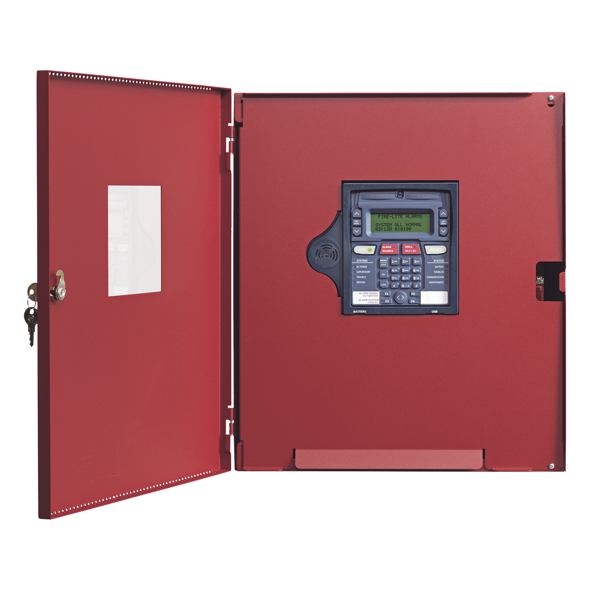 Panel de Control de Alarma Contra Incendio Direccionable / 198 Dispositivos SLC / Comunicador Dual POTS e IP / 4 NAC Clase A/B / Activación ECC-50/100