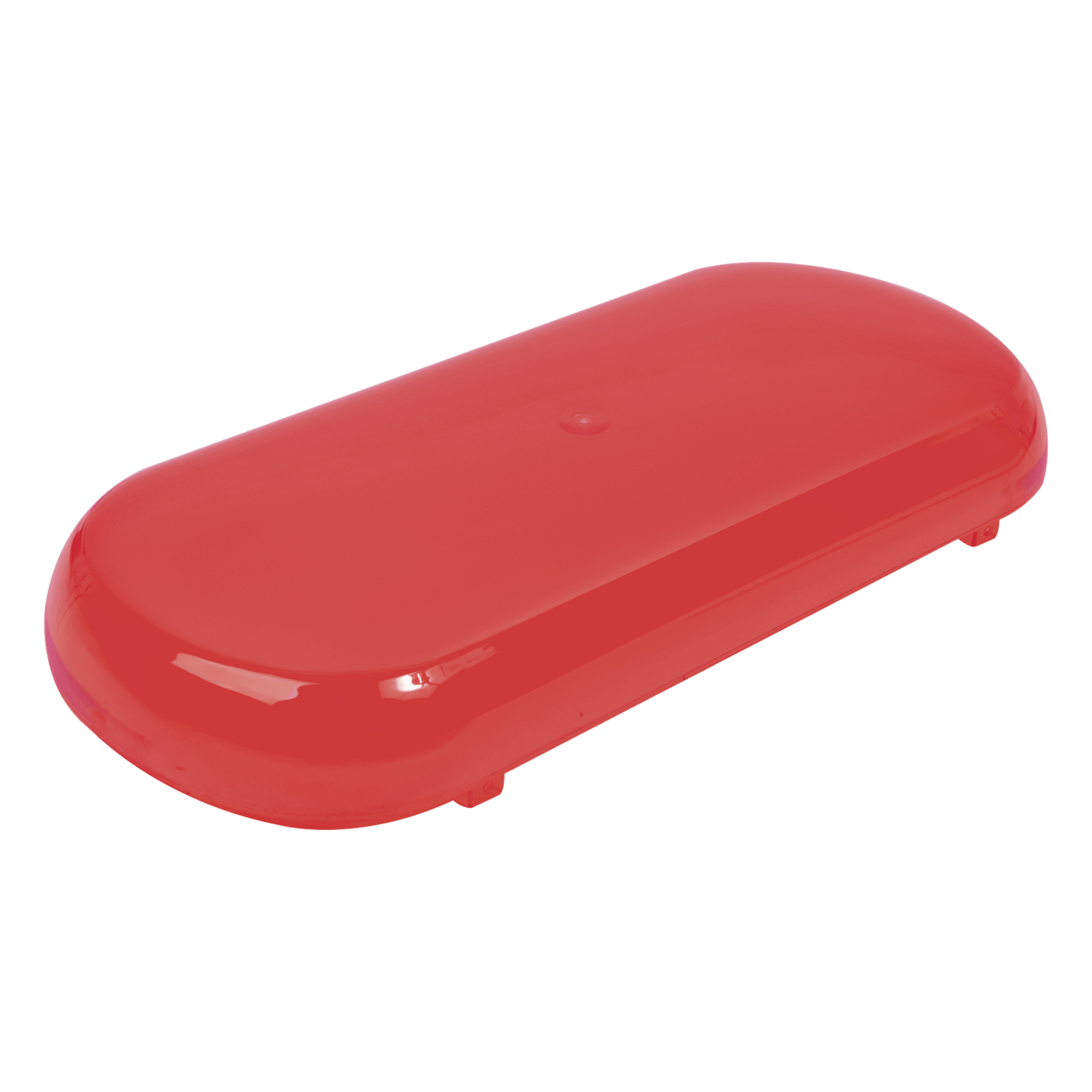 Domo de reemplazo / Policarbonato rojo / Compatible Mini Barra X606 / Resistente UV — EPCOM INDUSTRIAL SIGNALING · SKU Z606-DR