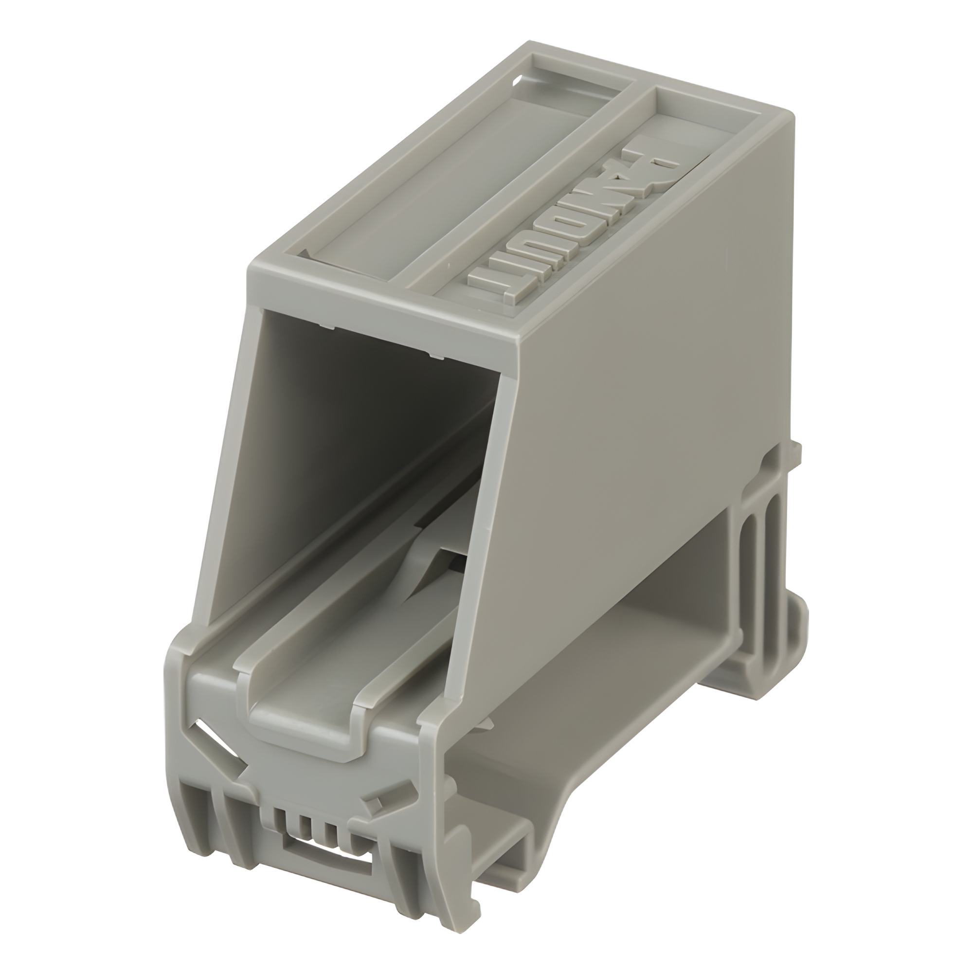 Adaptador de 1 Puerto / Blindado / Riel DIN 35 mm (1.38 in) / Mini-Com / Color Gris — PANDUIT · SKU CADIN1IG-S