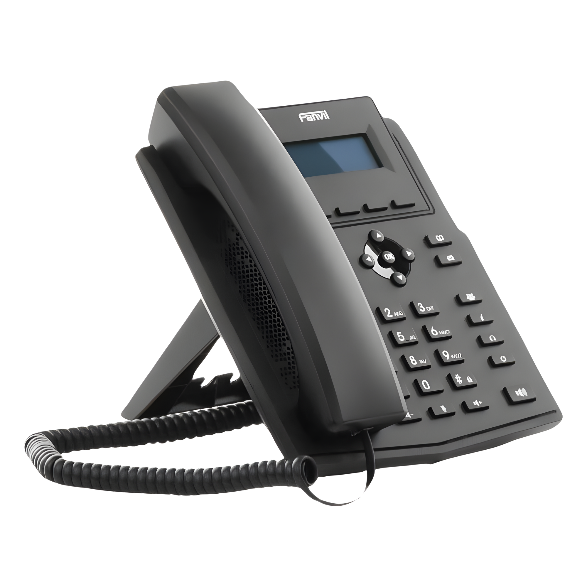 Teléfono IP / 2 Líneas SIP / Pantalla LCD 2.3" / Audio HD G.722 y Opus / Conferencia 6 Vías / PoE 802.3af / Puertos Ethernet Duales Gigabit / Soporte EHS