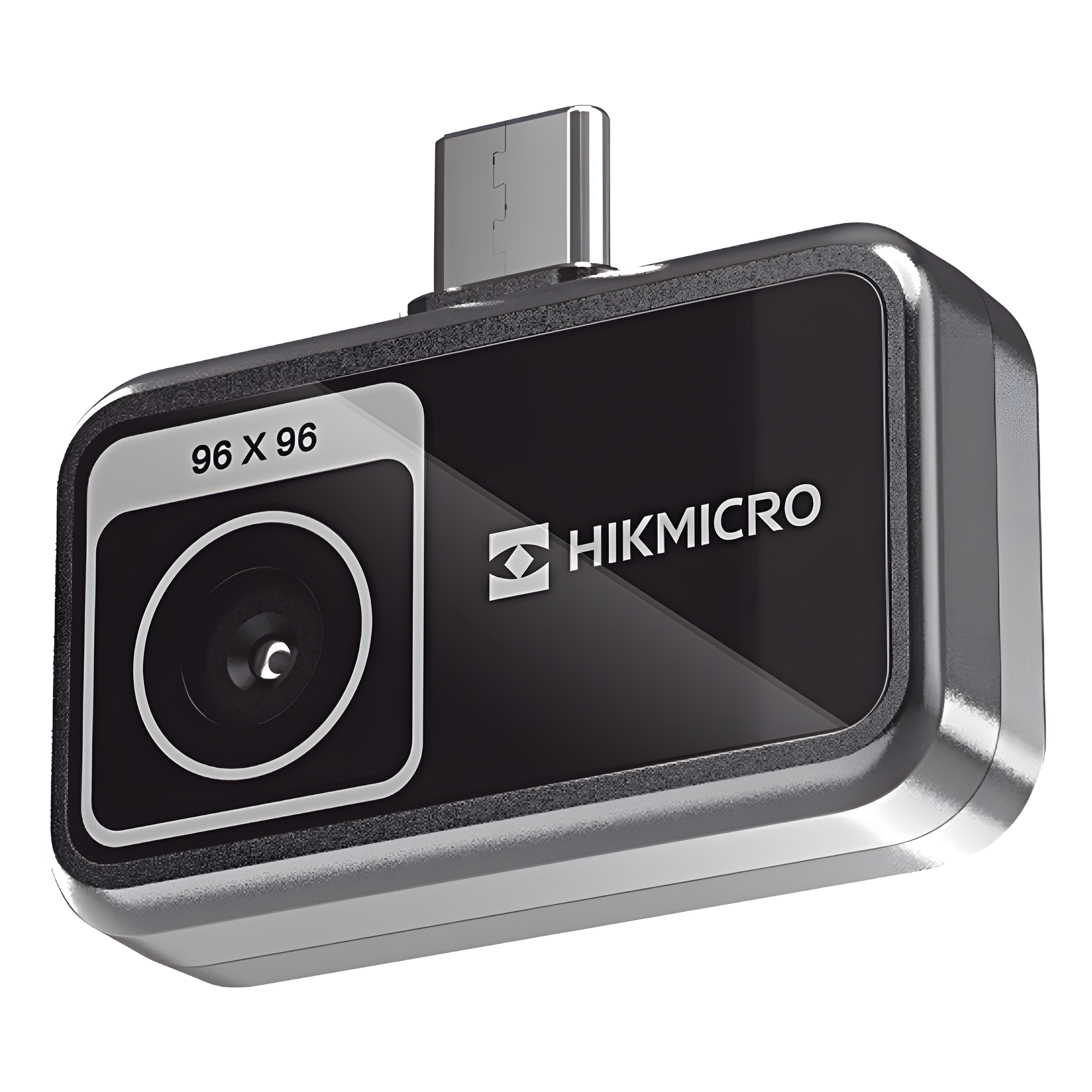 Cámara Termográfica para Smartphone / Resolución IR 96 x 96 / SuperIR / Rango -20°C a 400°C / Precisión ±2°C o ±2% / USB-C y Lightning / 50° × 50° FOV