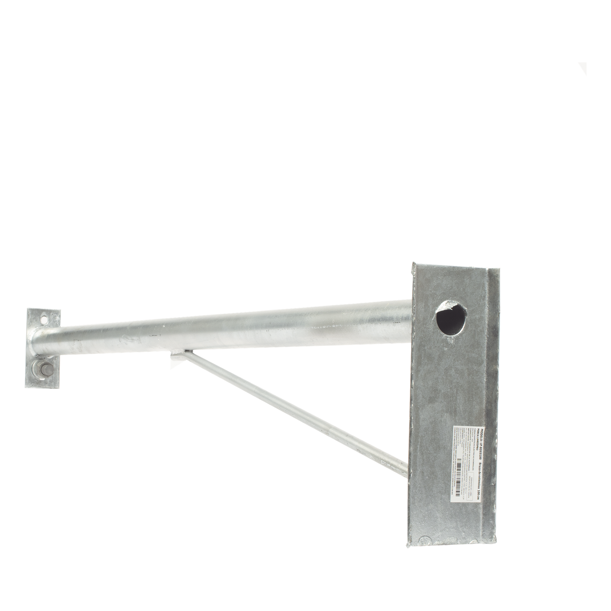 Brazo de Extensión para Fibra Óptica / 100 cm (3.28 ft) / Acero Galvanizado en Caliente / 4.1 kg / Exteriores