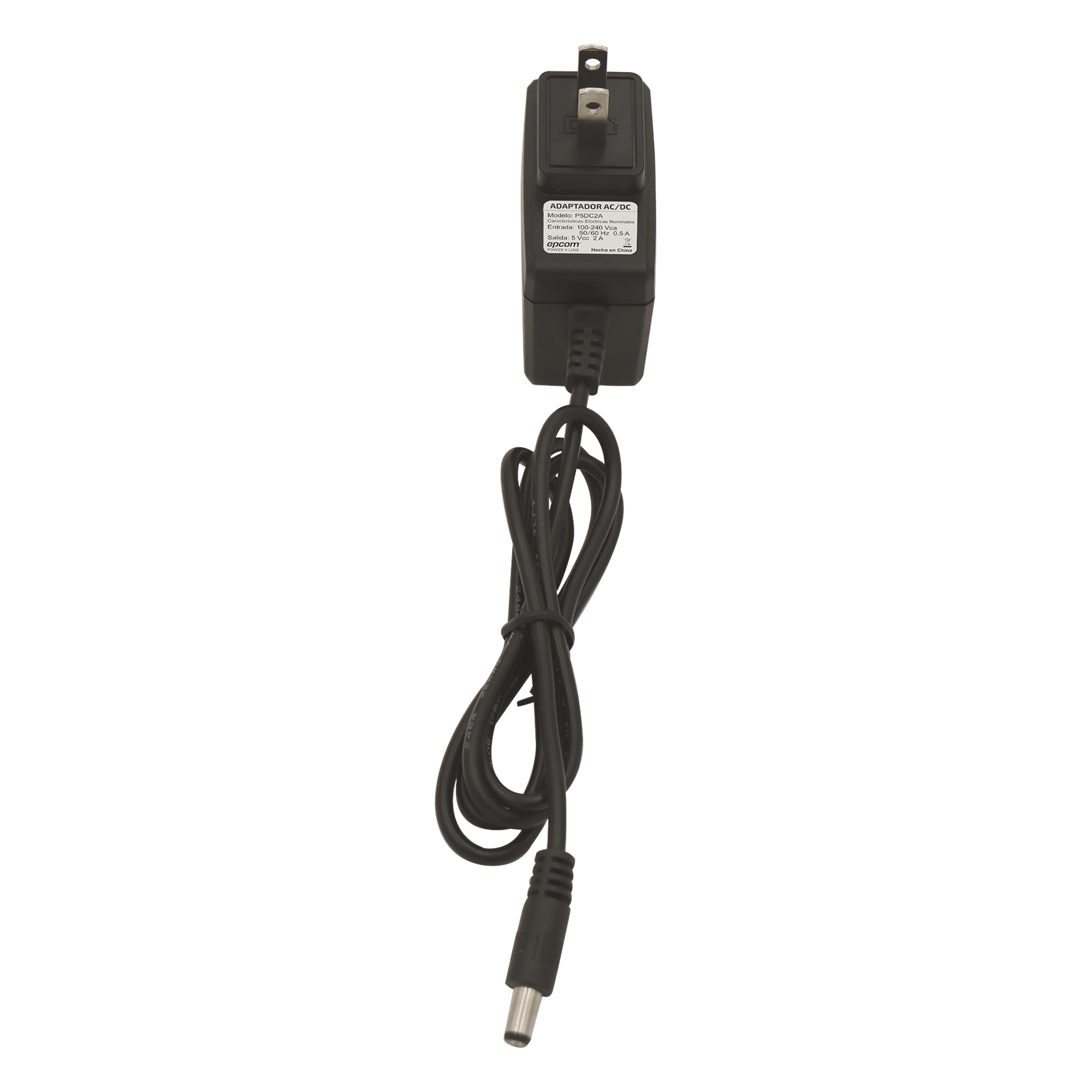 Fuente de Poder de 5 Vcc / 2 A / Voltaje de Entrada de 100-240 Vca