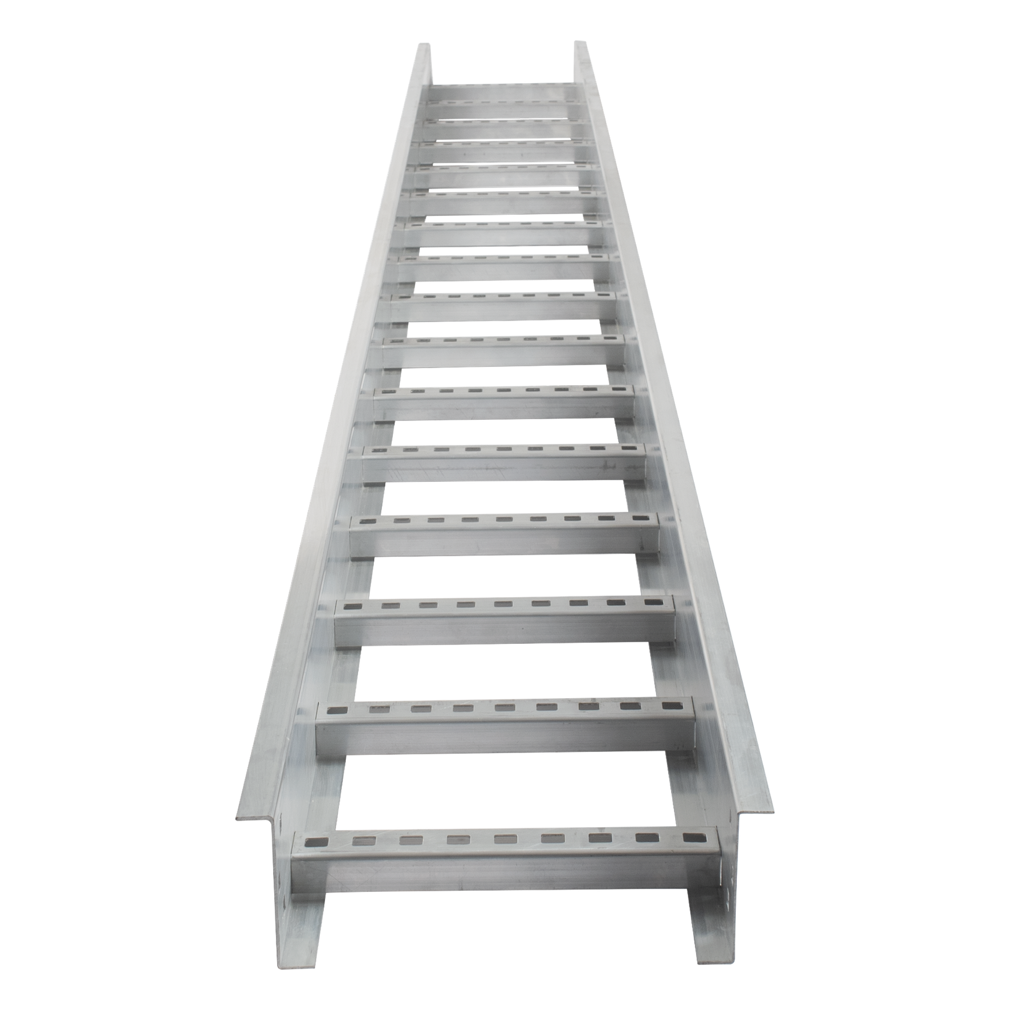 Escalera Portacables / Perfil Z / Peralte 3 1/4" / Ancho 6" / Paso 9" / 3.66 m (12 ft) / Capacidad 137 Cables — CHAROFIL · SKU CH-E89PX6AK