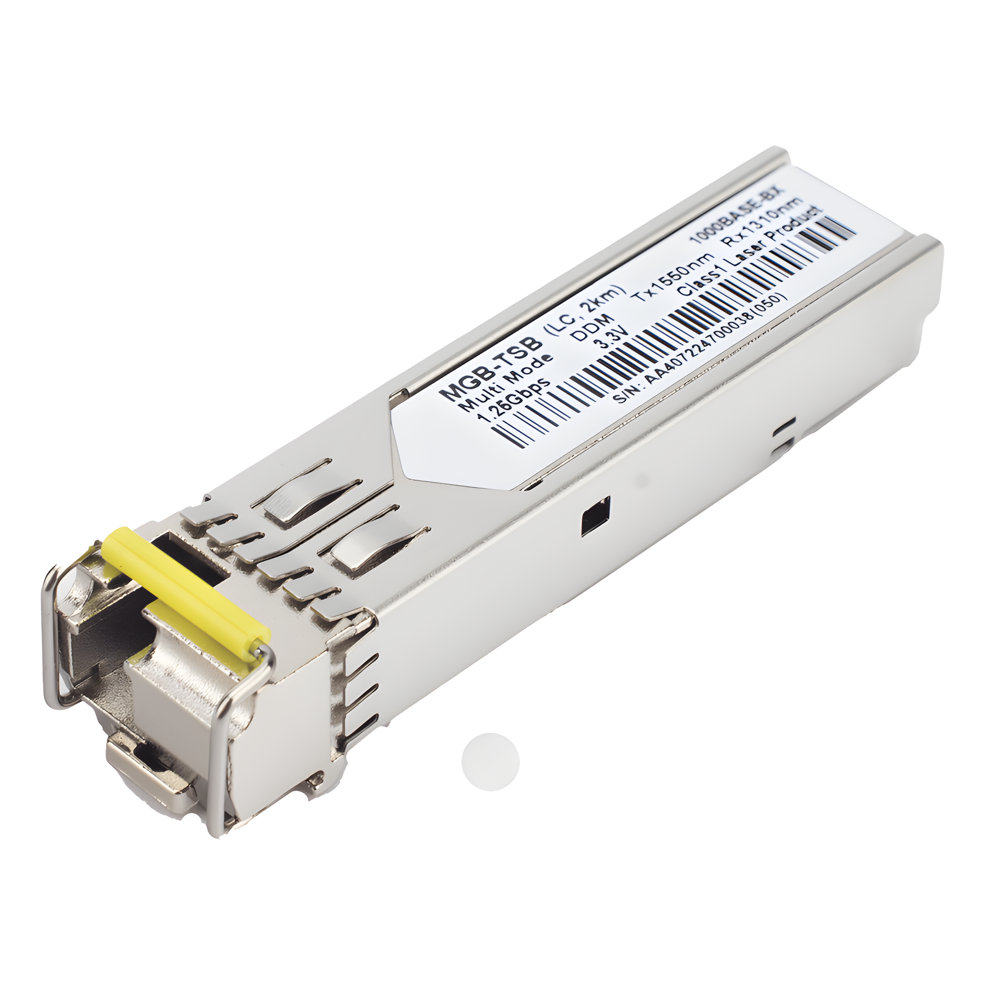 Transceptor SFP / 1000BASE-BX WDM / TX 1550 nm / Monomodo 2 km / LC Simplex / Industrial -40 °C a 85 °C (-40 °F a 185 °F) — PLANET · SKU MGBTSB