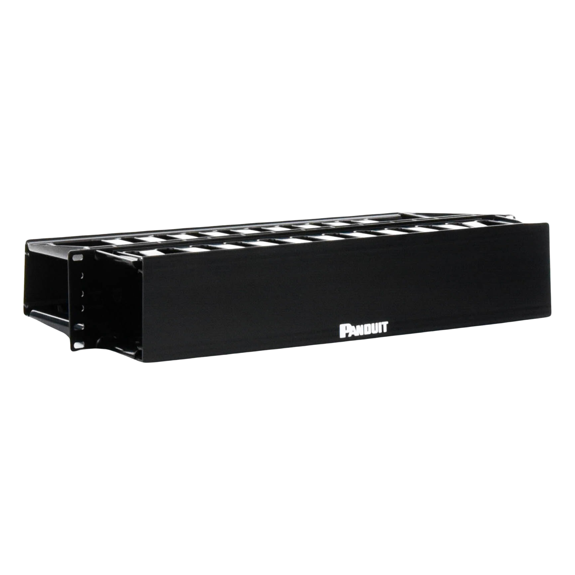 Organizador de Cables Horizontal / Doble Frontal y Posterior / 2UR / 19in / ABS