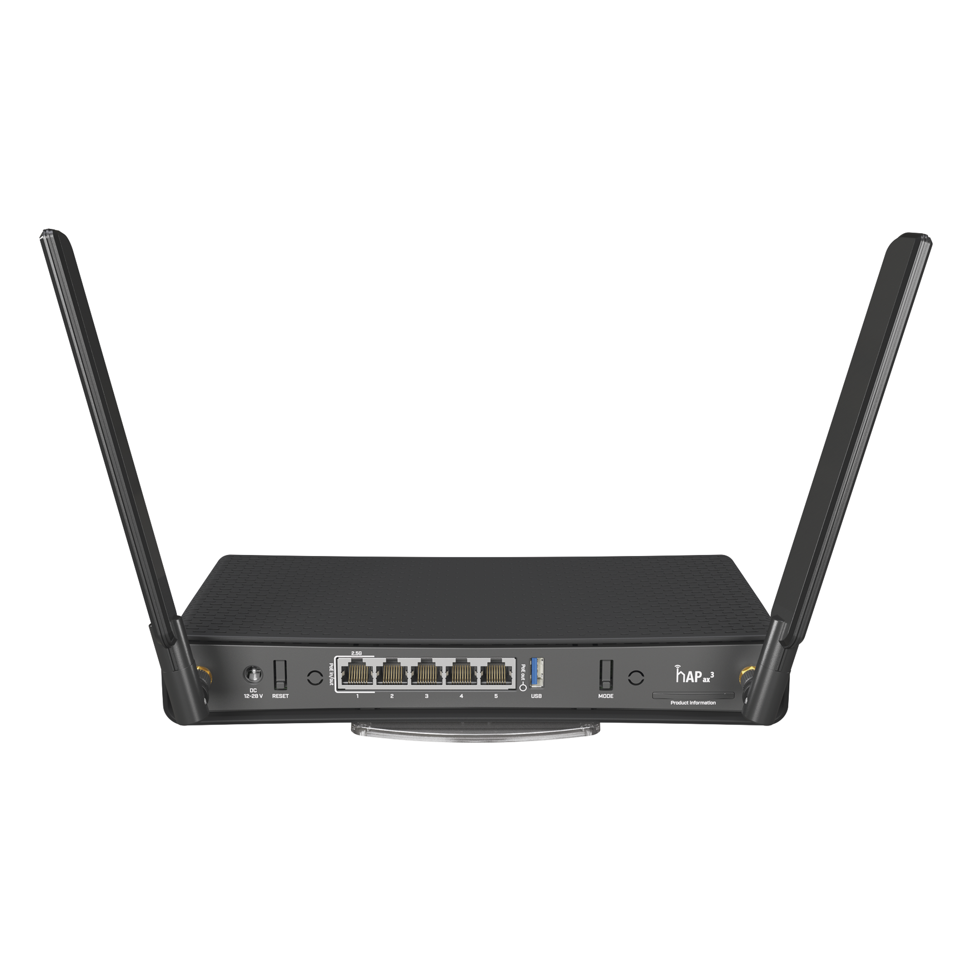 (hAP ax3) Router Wireless 802.3ax, 1 puerto 2.5Gbps, 4 puertos 1Gbps 