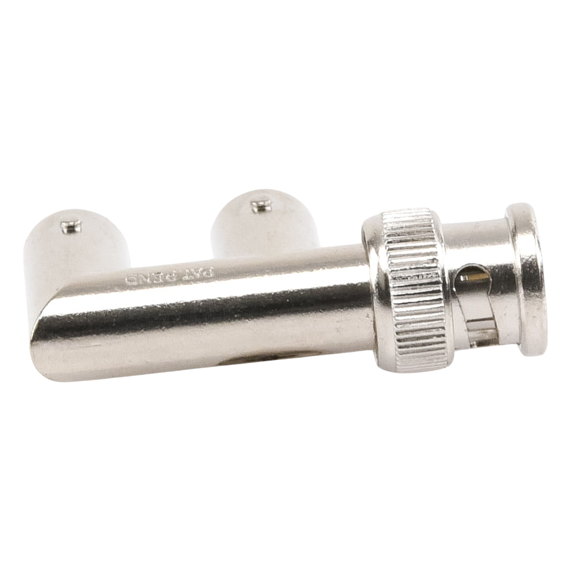 Adaptador RF / BNC Macho a Doble BNC Hembra / 75 Ohm / Splitter en F / Contacto Oro 24k / Aislante Delrin