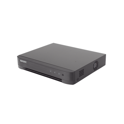 DVR Pentahíbrido / 16 Canales TURBOHD + 8 Canales IP / 5 Megapixel Lite / Audio Bidireccional por Coaxitron / ACUSENSE / 1 Bahía HDD 10 TB / Salida HDMI+VGA Full HD