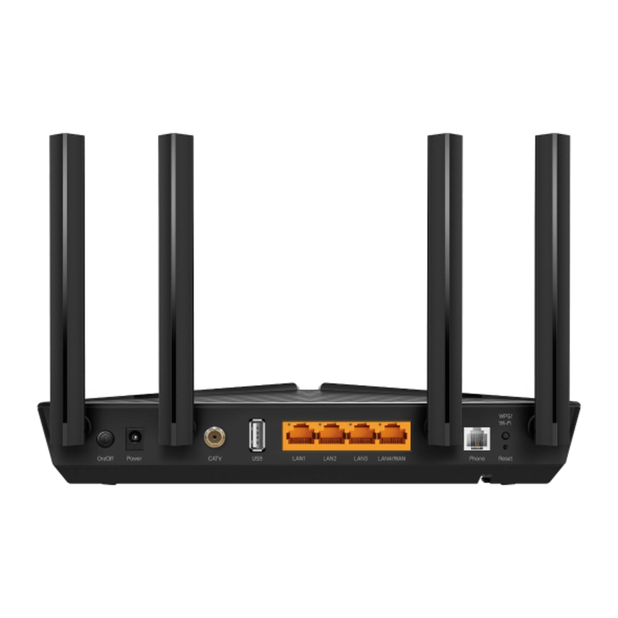 ONU/ONT - GPON Router WiFi 6 AX 1800 / 1 Puerto PON SC/APC / 1 Puerto WAN/LAN / 1 Puerto FXS (RJ11) / 3 Puertos LAN 10/100/1000 MBPS / 1 Puerto CATV / Compatible con EasyMesh /  Soporta AgiNet Config - AgiNet ACS (herramienta de gesti&a