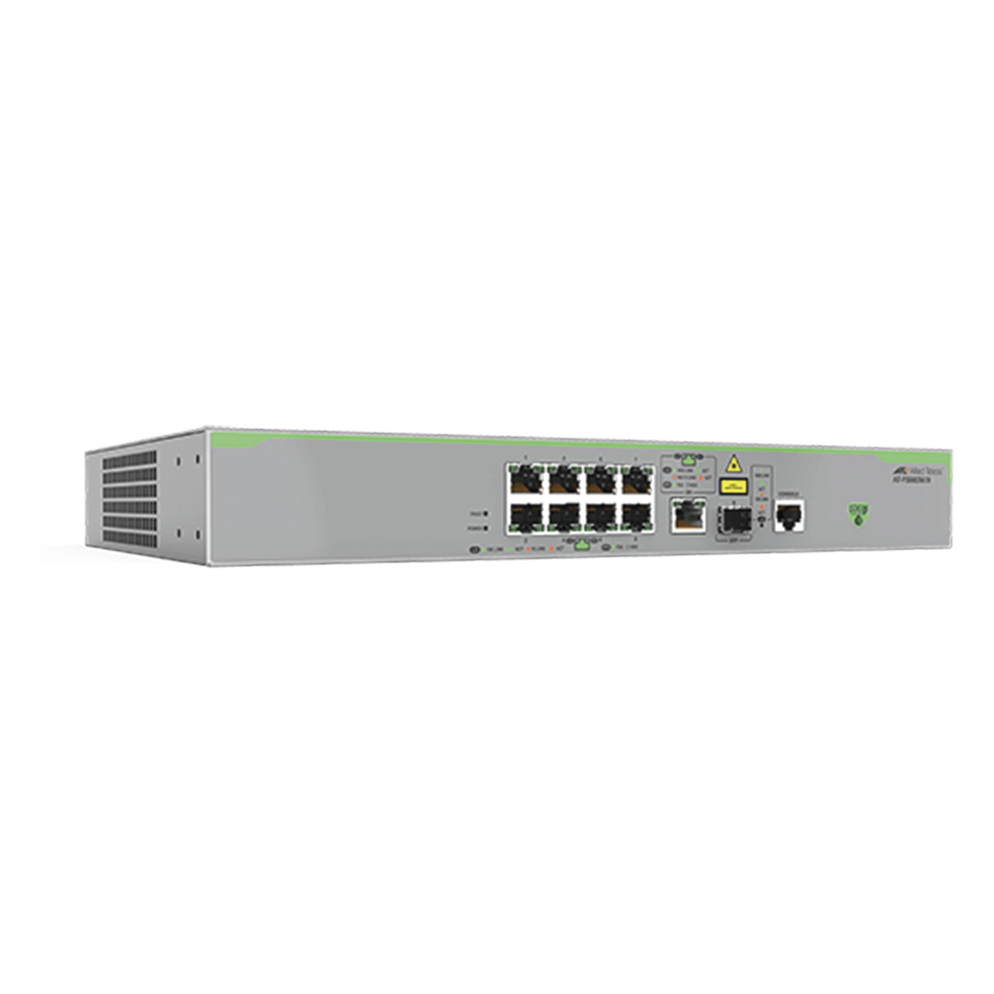 Switch Administrable Capa 3 / 8 Puertos 10/100 Mbps / 1 Puerto Gigabit/SFP Combo / 3.6 Gbps / 2.68 Mpps — ALLIED TELESIS · SKU AT-FS980M/9-10